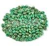 Superduo cseh prselt ktlyuk gyngy - 2.5x5mm - turquoise 