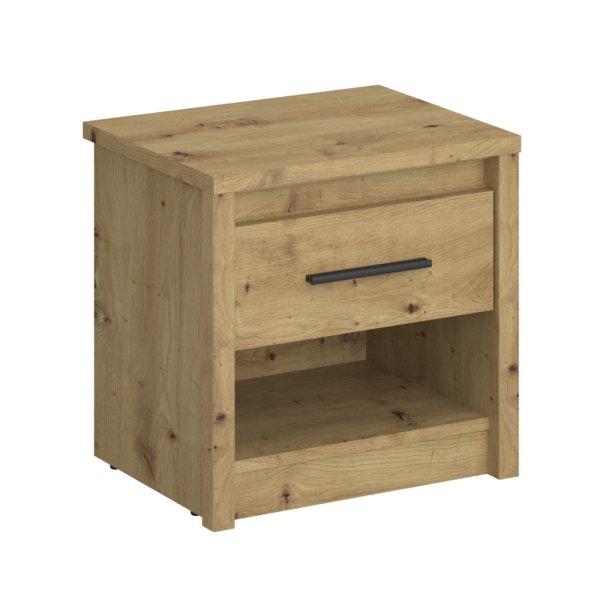 KONDELA Éjjeliszekrény 1S, artisan tölgy, AIRON