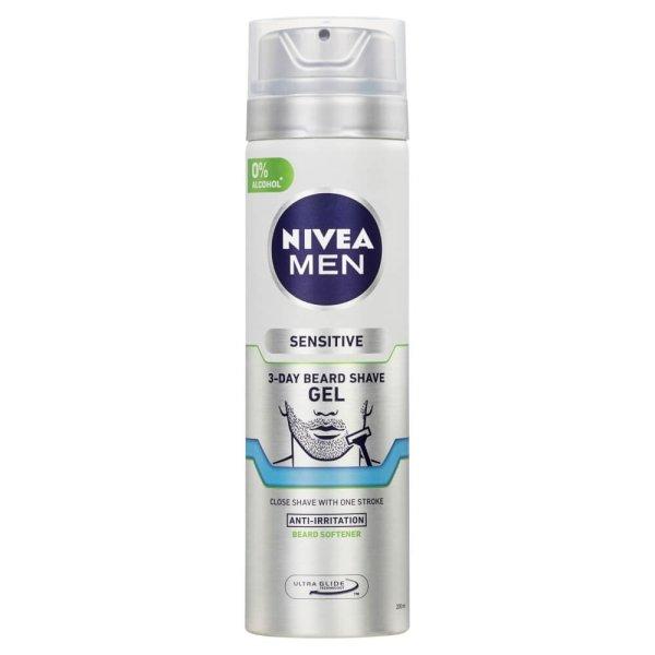 Nivea Férfi borotvazselé 3 napos borostára Men (3 Day Beard Shave Gel) 200 ml