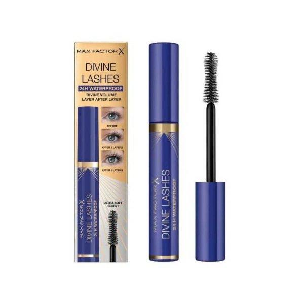 Max Factor Vízálló, volumennövelő szempillaspirál Mascara Divine Lashes
24H Waterproof 9 ml Black