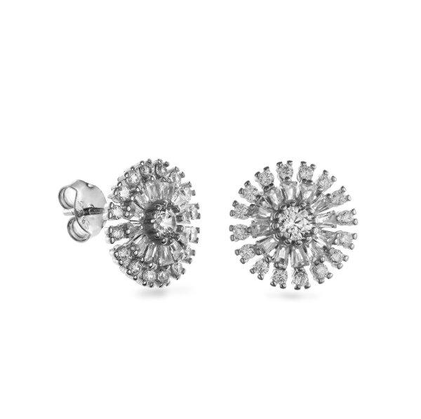 AGAIN Jewelry Ezüst fülbevaló cirkónium kövekkel AJNS0005