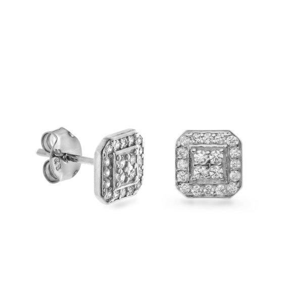 AGAIN Jewelry Divatos ezüst fülbevaló átlátszó cirkónium kövekkel
AJNS0009