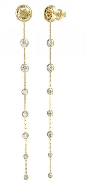 Guess Hosszú aranyozott fülbevaló Perfect Illusion JUBE03379JWYGT/U