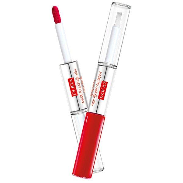 PUPA Milano Hosszantartó folyékony ajakrúzs Made To Last Lip Duo (Liquid Lip
Colour) 2 x 4 ml 006 Fire Red