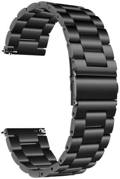 4wrist Acél szíj- Fekete 22 mm