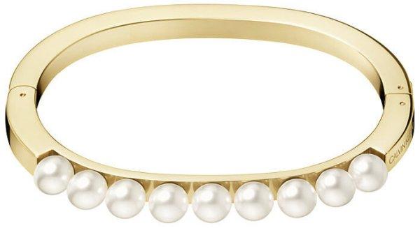 Calvin Klein Tömör aranyozott gyöngy karkötő Circling KJAKJD14010 5,4 x 4,3
cm - XS
