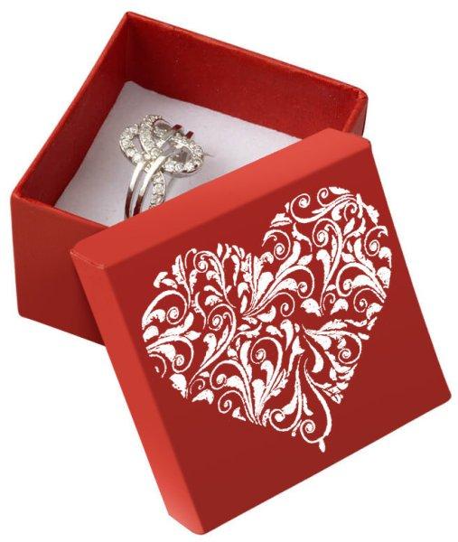 JK Box Piros díszdoboz szívvel LD-3/A7/AG