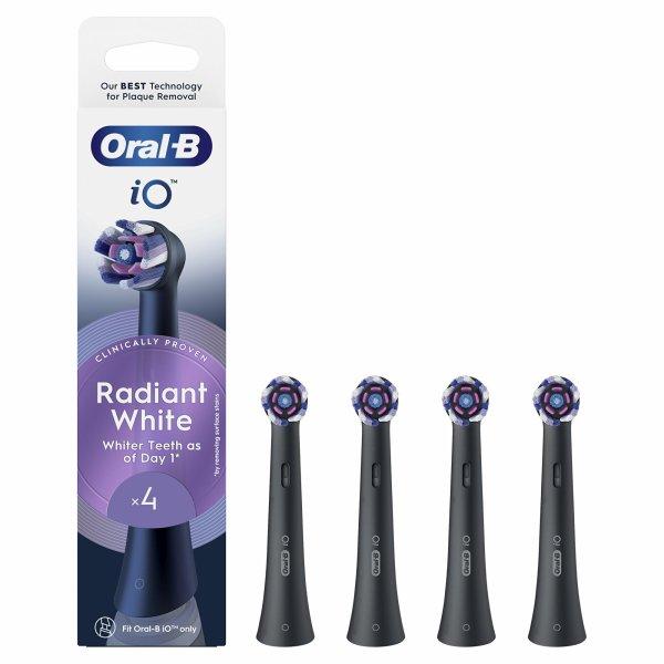 Oral B Cserélhető kefefejek iO Radiant White Black 4 db