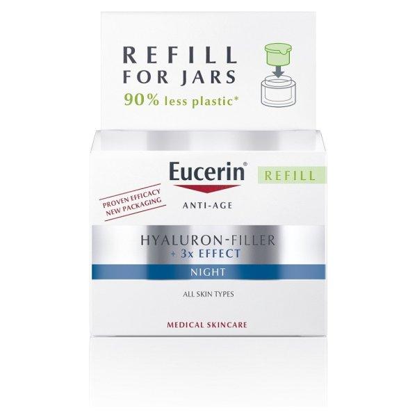 Eucerin Csere utántöltő öregedésgátló éjszakai krémhez Hyaluron-Filler
3x EFFECT 50 ml