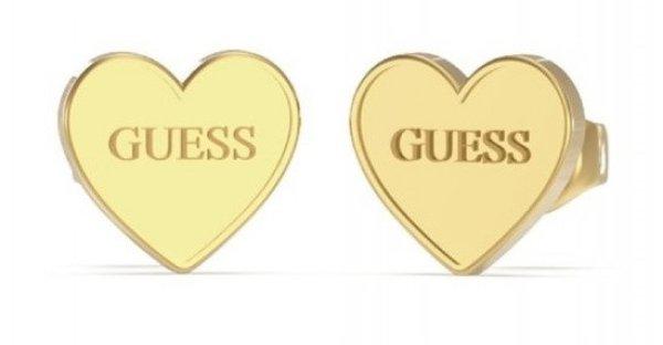 Guess Bájos aranyozott fülbevaló Szív JUBE02171JWYGT/U