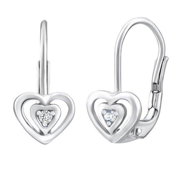 Silvego Szív alakú ezüst fülbevalók Swarovski cirkónium kövekkel
SILVEGO70536Z