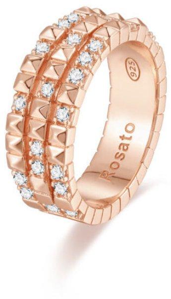 Rosato Eredeti bronz gyűrű cirkónium kövekkel Cubica RZA016 54 mm