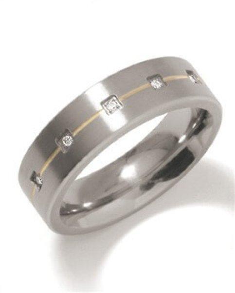 Boccia Titanium Titán karikagyűrű gyémántokkal 0101-19 51 mm