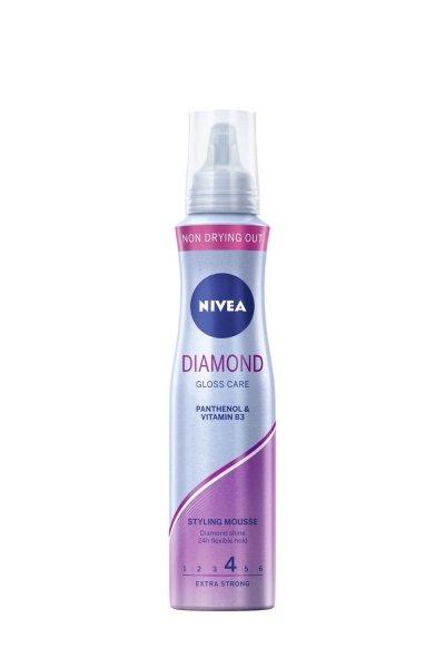 Nivea Rögzítő hajhab Diamond Gloss Care (Styling Mouse) 150 ml