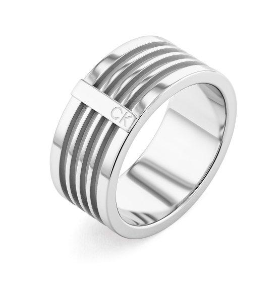 Calvin Klein Modern acél gyűrű férfiaknak Minimal 35000317 64 mm