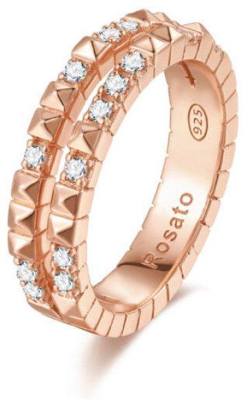 Rosato Eredeti bronz gyűrű cirkónium kövekkel Cubica RZA014 54 mm