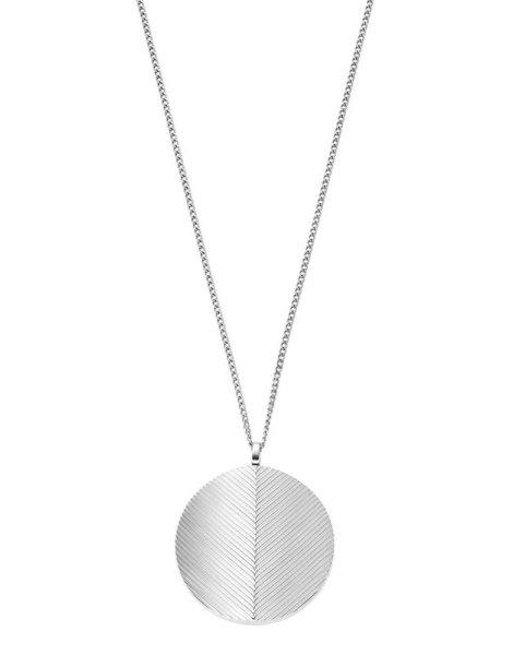 Fossil Női acél nyaklánc medállal Harlow JF04737040