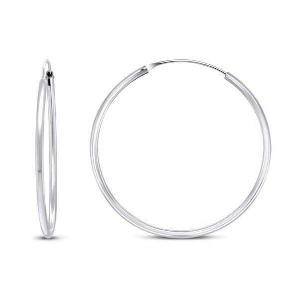 Brilio Silver Időtálló ezüst karika fülbevaló EA020 2 cm