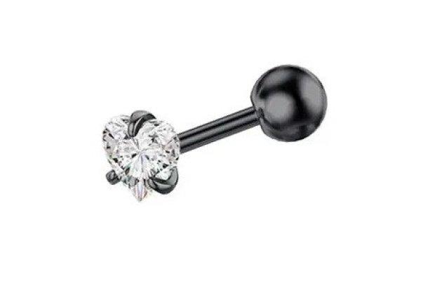 Troli Bájos titán piercing szívvel VSE6015SB-PET