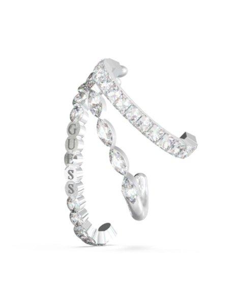Guess Eredeti single csillogó fülbevaló Crazy Earrings JUBE03296JWRHT - 1 db