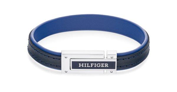 Tommy Hilfiger Kék bőr karkötő férfiaknak 2790558