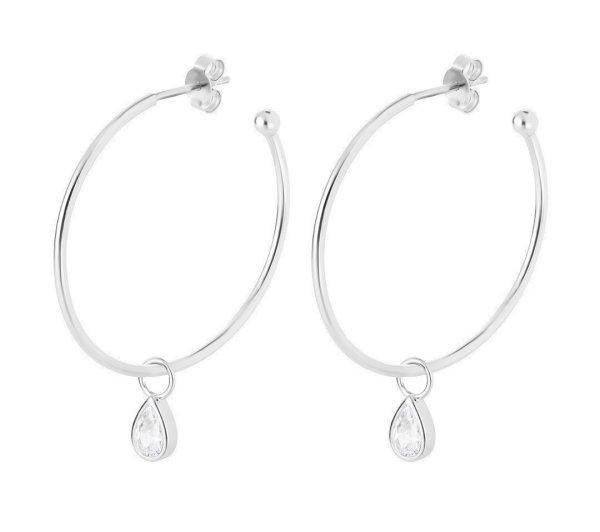 Preciosa Ezüst karika fülbevaló 2 az 1-ben cirkónium kövekkel Hoop Vibes
Glamour 5425 00