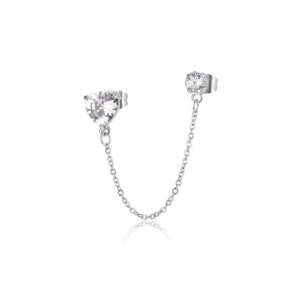 S'Agapõ Modern női single fülbevaló Dazzly SDZ138 - 1 db