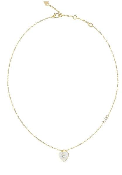 Guess Gyönyörű aranyozott nyaklánc Guess Amore JUBN05052JWYGWHT/U