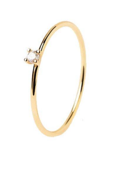 PDPAOLA Minimalista bronz gyűrű cirkónium kővel White Solitary Essentials
AN01-156 54 mm