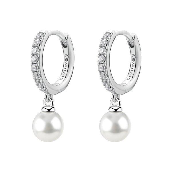 Brosway Ezüst karika fülbevaló cirkónium kövekkel és gyönggyel Infinite
White Fancy FIW144