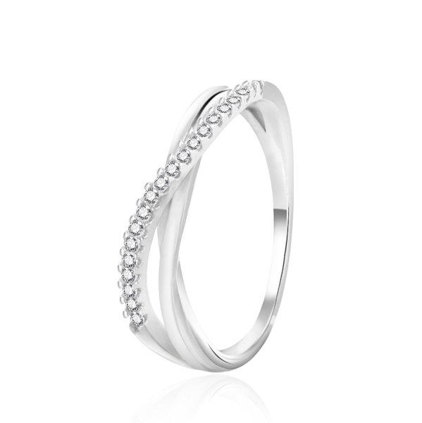 Agato Divatos ezüst gyűrű cirkónium kövekkel AGT-R44W 58 mm