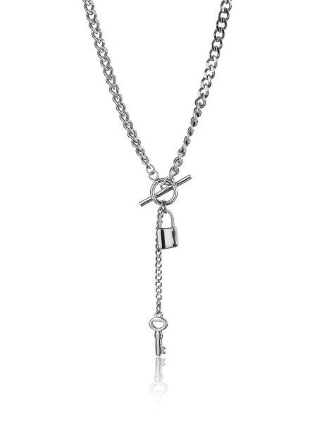 Marc Malone Eredeti acél nyaklánc Payton Silver Necklace MCN23111S