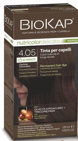 Biokap BIOKAP DELICATO RAPID hajfesték - 4,05 Csokoládé gesztenye 135 ml