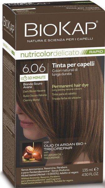 Biokap BIOKAP DELICATO RAPID hajfesték - 6.06 Sötétszőke Havana 135 ml