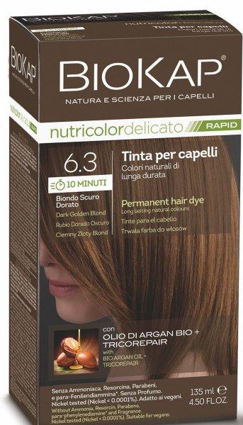 Biokap BIOKAP DELICATO RAPID hajfesték - 6,30 Sötétszőke arany 135 ml