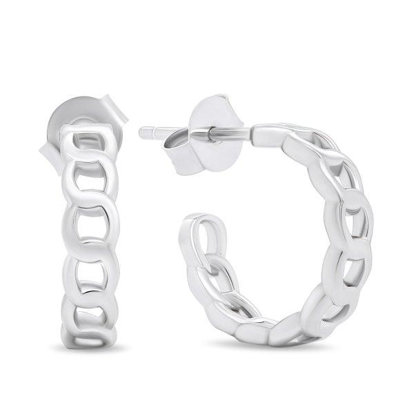 Brilio Silver Modern karika ezüst fülbevaló EA368W