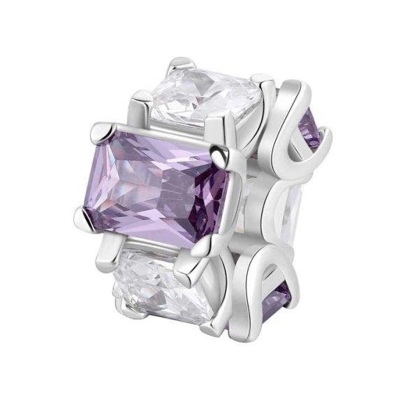 Brosway Csillogó ezüst medál Fancy Magic Purple FMP02