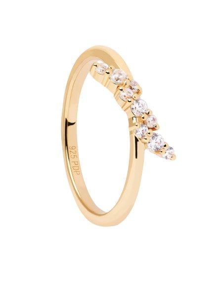 PDPAOLA Eredeti aranyozott gyűrű cirkónium kövekkel Natura Essentials
AN01-886 54 mm