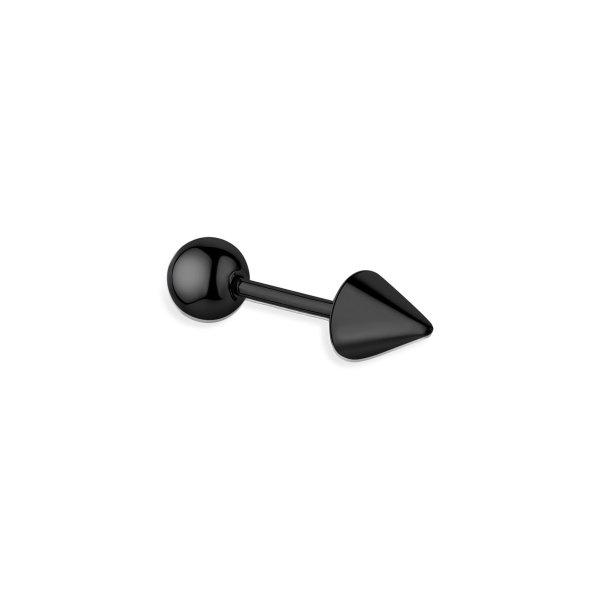 S'Agapõ Piercing fekete single fülbevaló Rogue SRG23 - 1 db