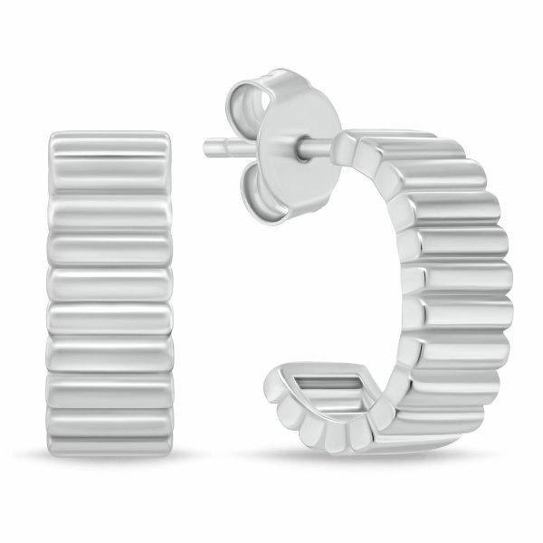 Brilio Silver Modern ezüst karika fülbevaló EA1091W