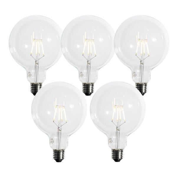 5 darabos E27 3 lépésben dimmelhető LED spirál filament izzókészlet G125
4W 450 lm 2700K