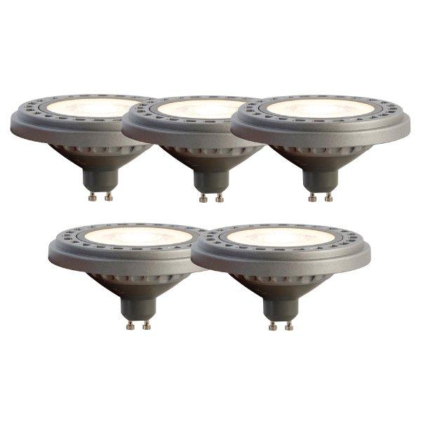 5 db GU10 LED izzó szett AR111 8W 750 lm 3000K