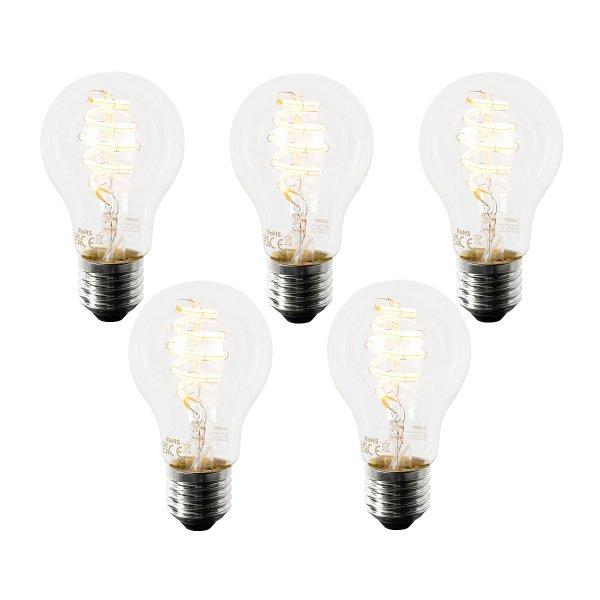 5 db okos E27 LED izzó szett A60 4,9W 380lm 2700K