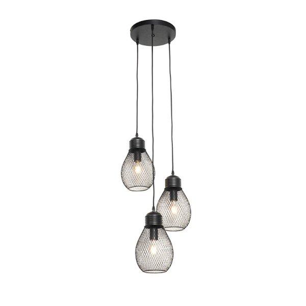 Design lógólámpa fekete 3-lámpás - Raga