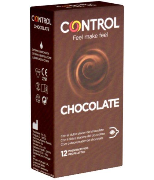 Control Single: Chocolate, 12 condoms with chocolate flavour
