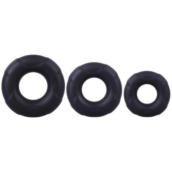 Doc Johnson in a Bag C-Ring Set Black