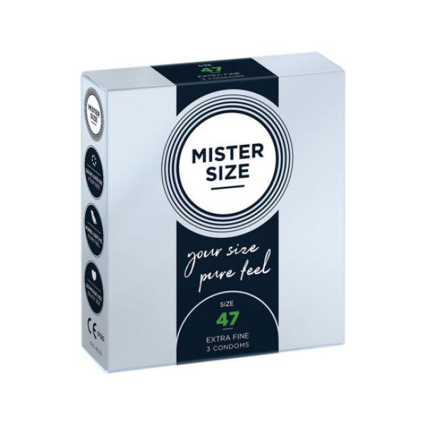 Mister Size Pure Feel - Condoms 47 mm - 3 Pack