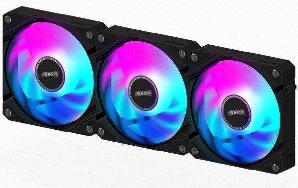 Gigabyte AORUS EZ CHAIN FAN 120, ARGB, black, 3-Pack