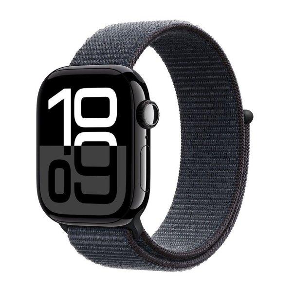 Apple Watch Series 10 GPS + Cellular 42mm Jet Black Aluminium Case with Ink
Sport Loop