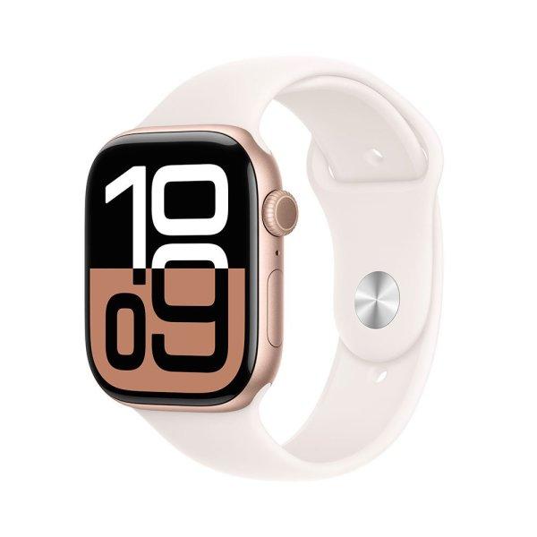 Apple Watch Series 10 GPS 42mm Rose Gold Aluminium Case with Light Blush Sport
Band - M/L
